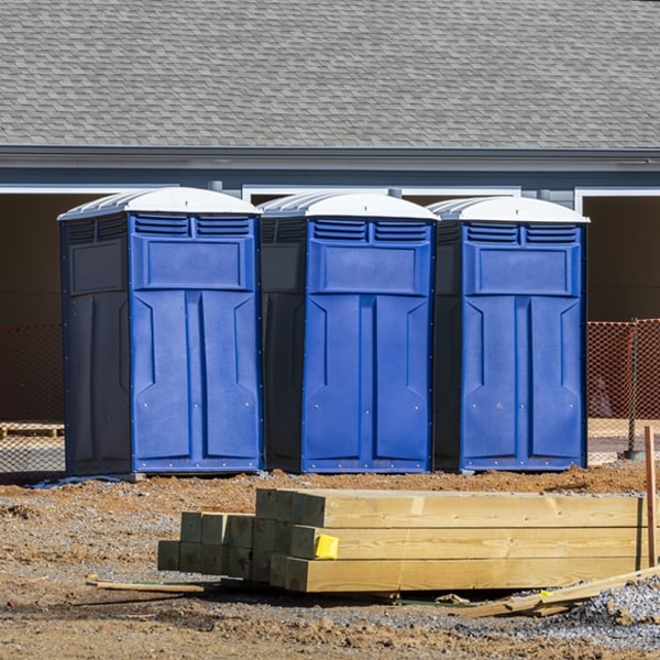 how do you dispose of waste after the portable restrooms have been emptied in Caddo